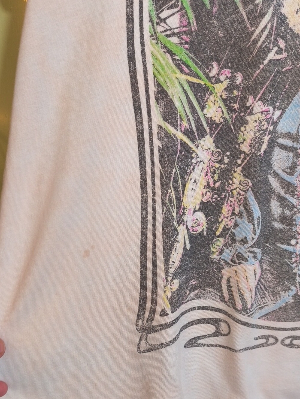 Women's Daydreamer Janis Joplin Tye Dye Peach White T-shirt 👕 XS - Picture 6 of 10